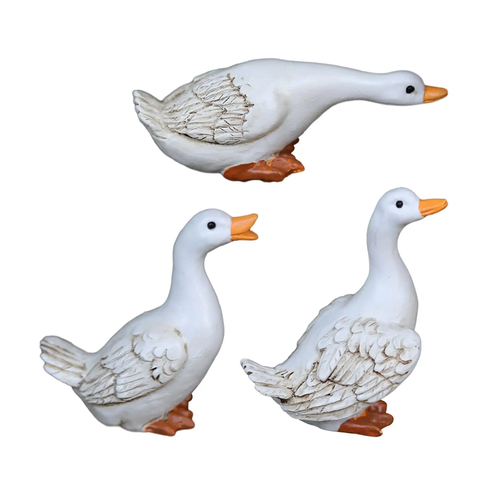 

Duck Figurine Home Decor Cute Garden Statue for Bedroom Farmhouse Courtyard