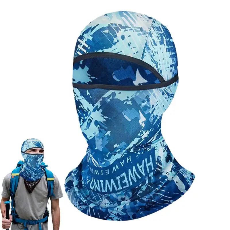 

Велосипедная маска на все лицо, эластичная дышащая быстросохнущая маска на шею, чехол для лица для велосипеда, спорта, мужчин и женщин