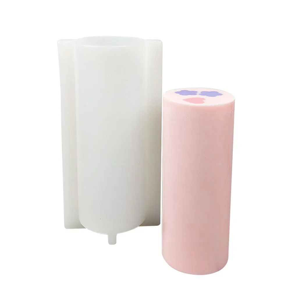 Large Size Long 25cm Silicone Soap Mold DIY Handmade Decoration Wax Soap Mold Cylindrical Tube Silicone Practical