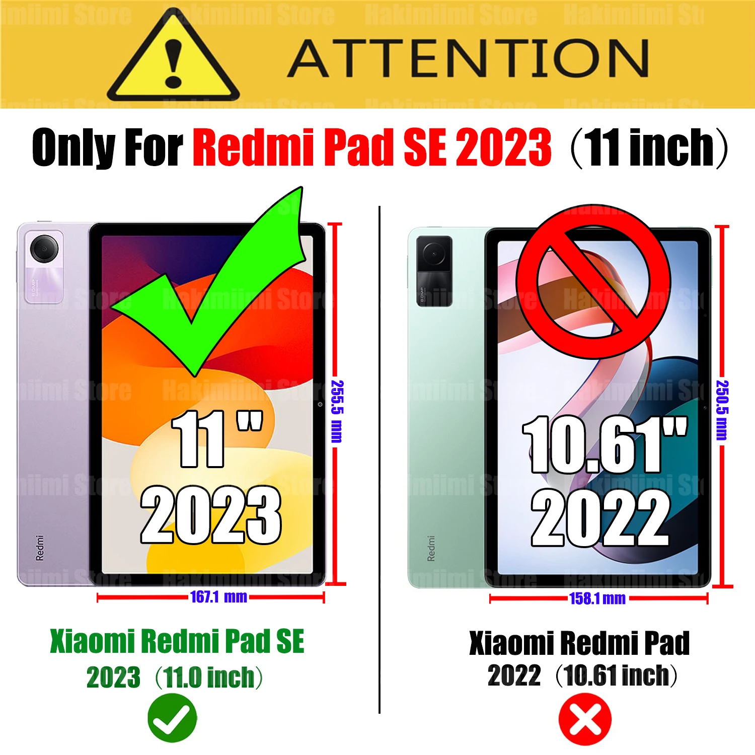 Tablet Case for Xiaomi Redmi Pad SE 2023 (11 inch) EVA Shockproof  Protective Case with Handle for Redmi Pad SE 11 kids Cover - AliExpress