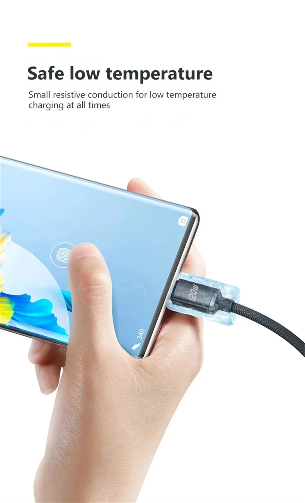 120W 6A USB C Cable PD Super Fast Charging Phone Charger Data Cord For Samsung X