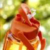 Gradient Plastic 3-IN-1 Water Bottle Set with Measurement Scale Large Capacity Drink Bottle Outdoor Sports Camping 4