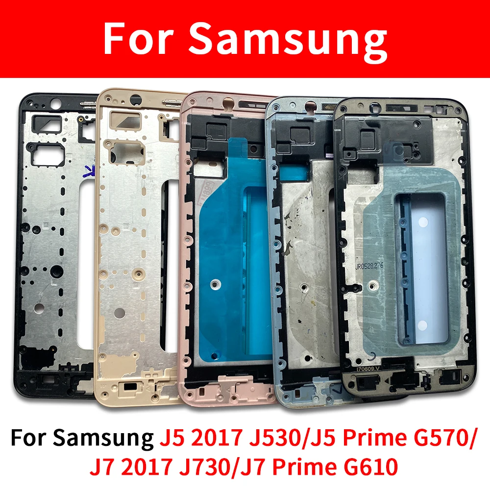 

Metal Frame Middle Frame For Samsung J5 J7 2017 J530 J730 J5 J7 Prime Back Battery Cover Rear Housing Middle Frame Bezel Plate