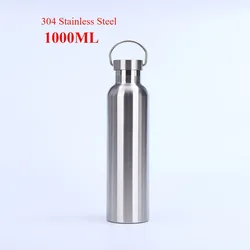 Deluxe Stainless Steel Water Bottle - 1 Liter, Ideal for Sport and Travel, Free Shipping Included (1000ML STYLE3)