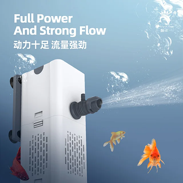 Aquarium Fish Tank Filter Three-in-One Water Purification Circulation Pump Small Built-in Submersible Pump Silent Aeration 3