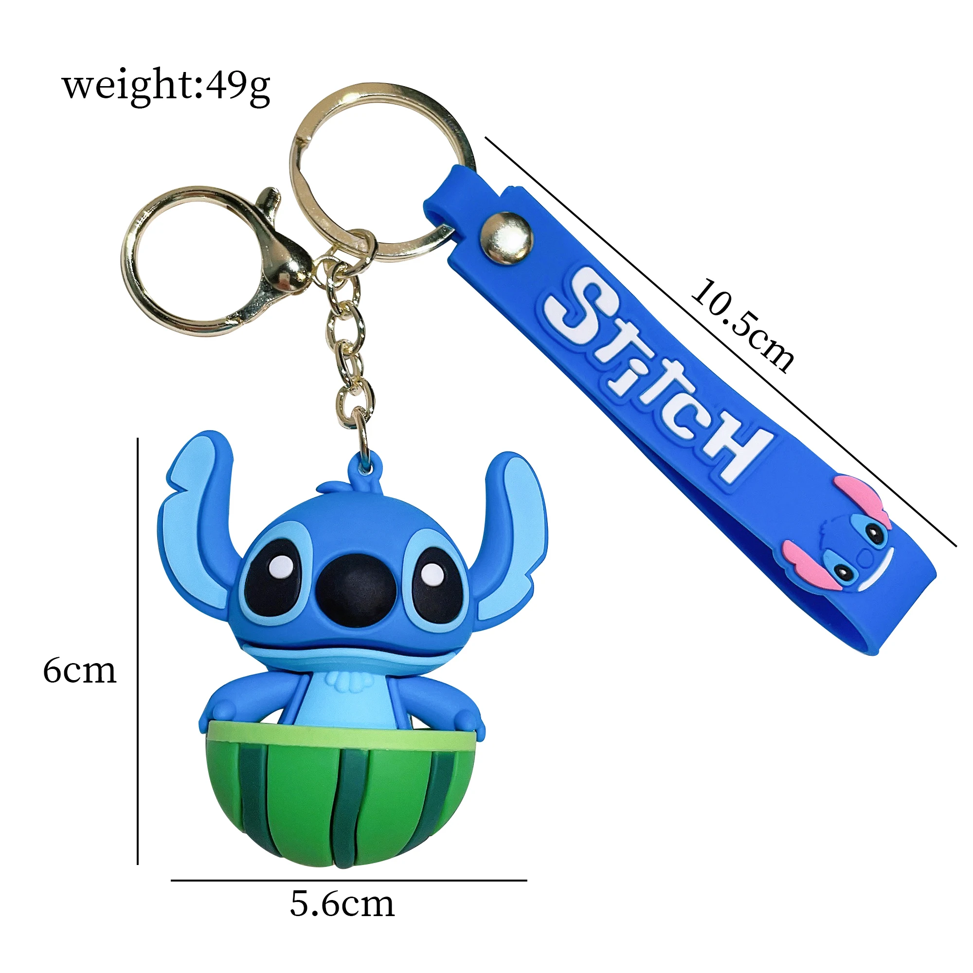 Stitch Keychains Lilo Stitches Car Key Handbag Accessories Disney Ilaveros  Pink Angel Anime Keyring Christmas Gift 