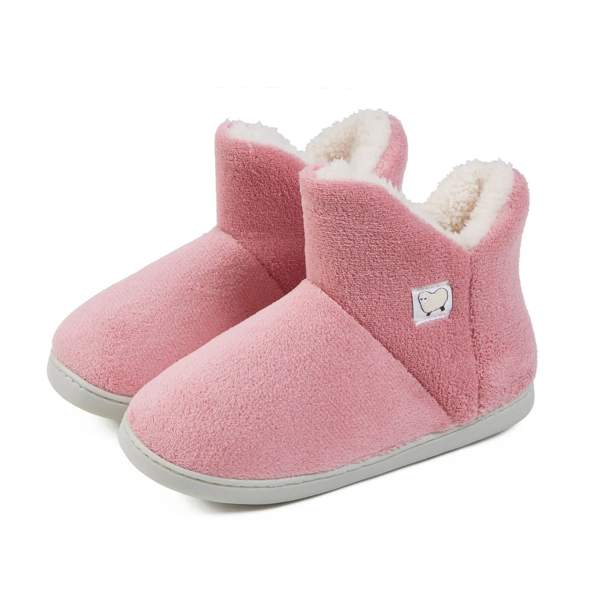 New Female 2023 Fall Winter Coral Fleece Cotton Boots Man Woman Snow Shoes Outdoor Indoor Men Women's Fur Shoe Warm House Boot 3