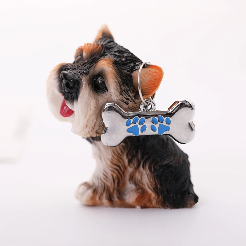 Dog Tag Anti-loss Metal Engraved Identity Nameplate Bone Hanging Ornament Pet Collar