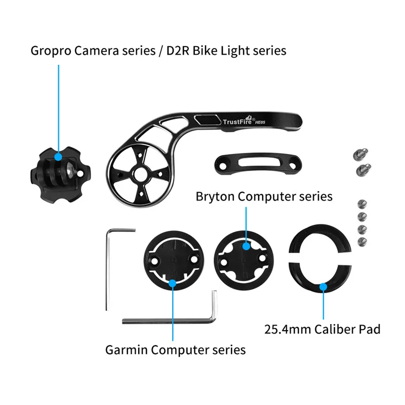 TrustFire HE05  ڵ  ͽٴ Garmin IGPSPORT Bryton ̴  Garmin 130 200 1030 520  ǻ Ʈ  MTB
