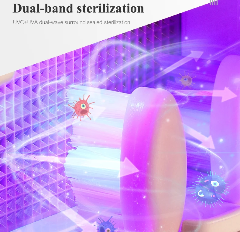 UV Toothbrush Sterilizer With Solar Panel | Bathroom Accessories