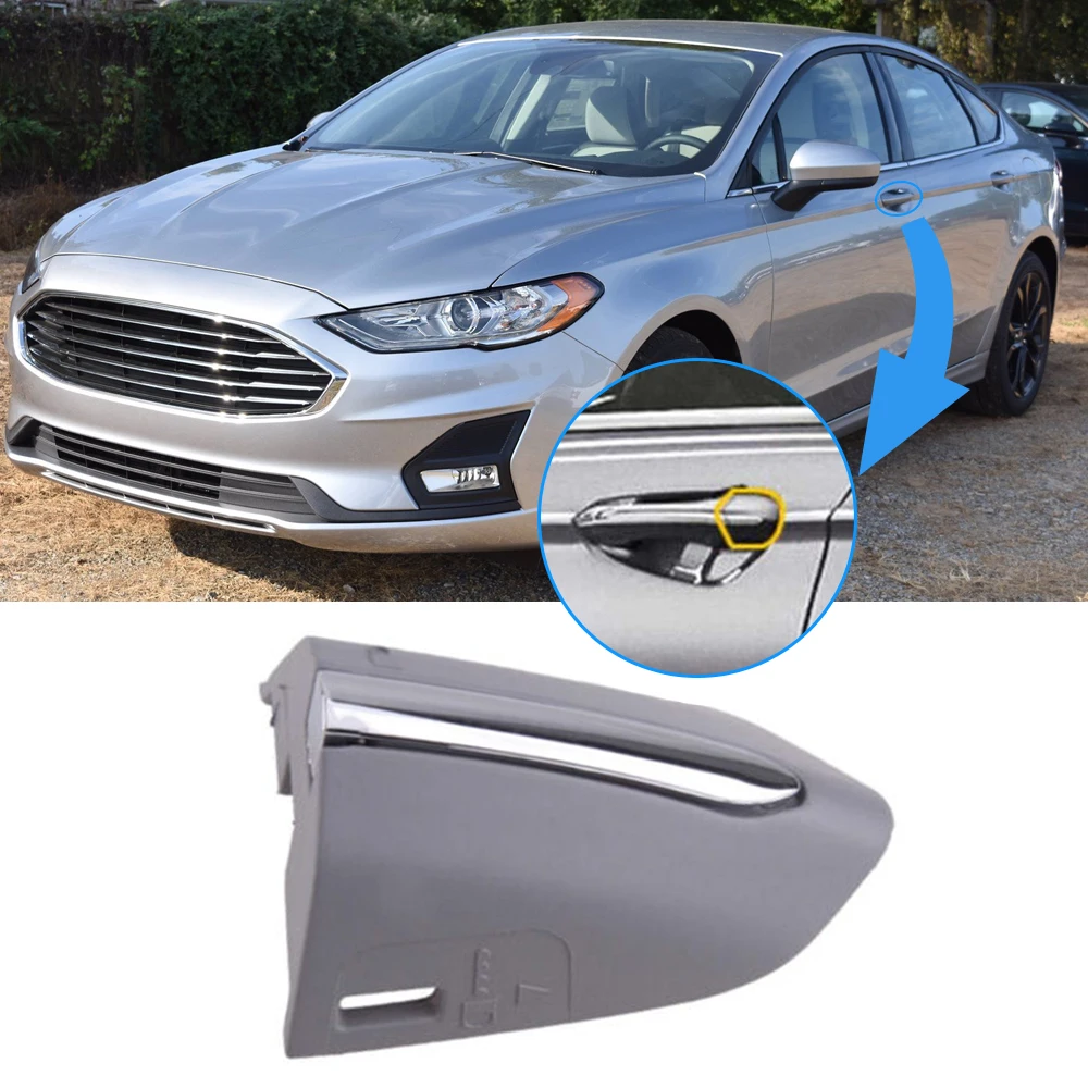 Manija De Puerta Exterior Izquierda Para Ford Fusion 2013-2020 - Reemplazo Directo, Color Plata