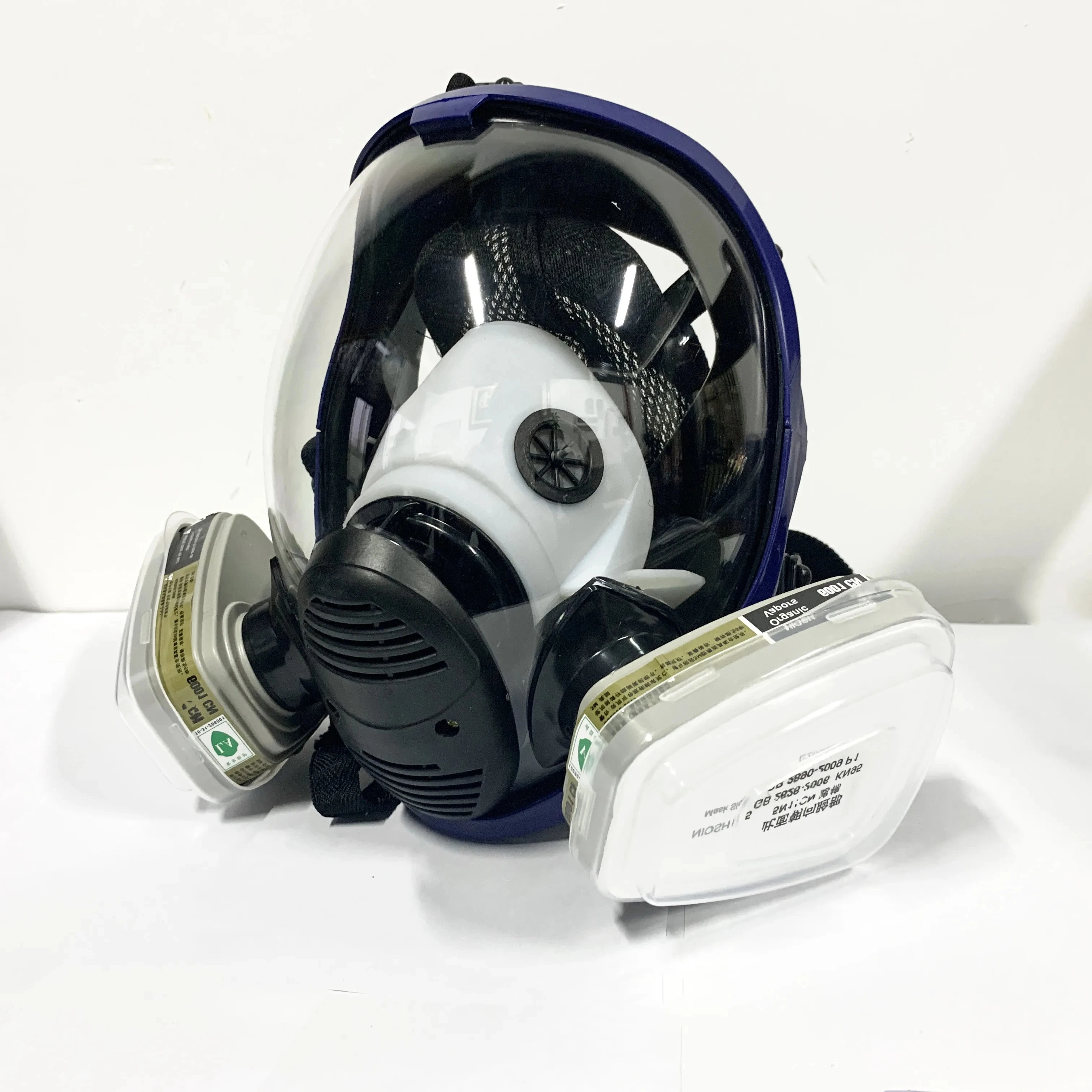 Dust Mask Gas Mask 15/17 in 1 Chemical Gas Mask 6800 Dust Respirator Paint Insecticide Spray Silicone Full Face Mask Filter For Laboratory Welding