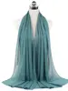 Nouveau foulard en mousseline uni pour femme, prêt-à-porter, hijab instantané, châle musulman, hijabs islamiques, écharpe arabe, foulards pour la tête