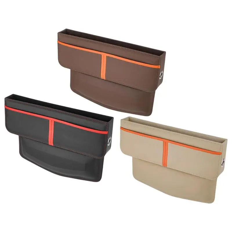 

Универсальный боковой контейнер из искусственной кожи для автомобильного сиденья, прочный карман для карт, ключей, телефона, кошелька, автомобильные аксессуары