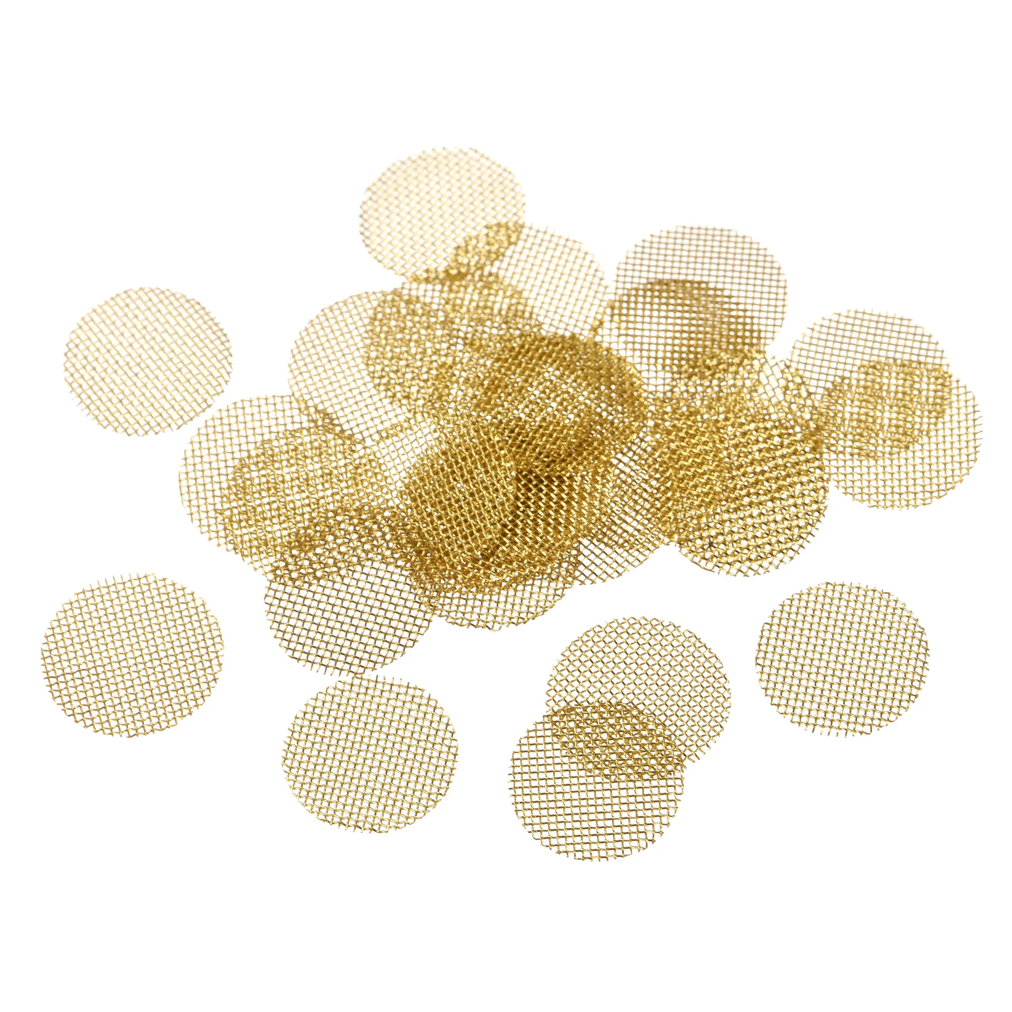 30Pcs 9.5Mm Di Diametro Schermo Per Tubi Schermi In Ottone Accessori Per Fumatori Multifunzionali Per Filtro Per Tubi