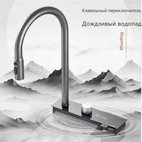 Stainless Steels  Steel Waterfall Kitchen Sink Digital Display Embossed Large Single Slot  Multifunctional  кухонная мойка 2