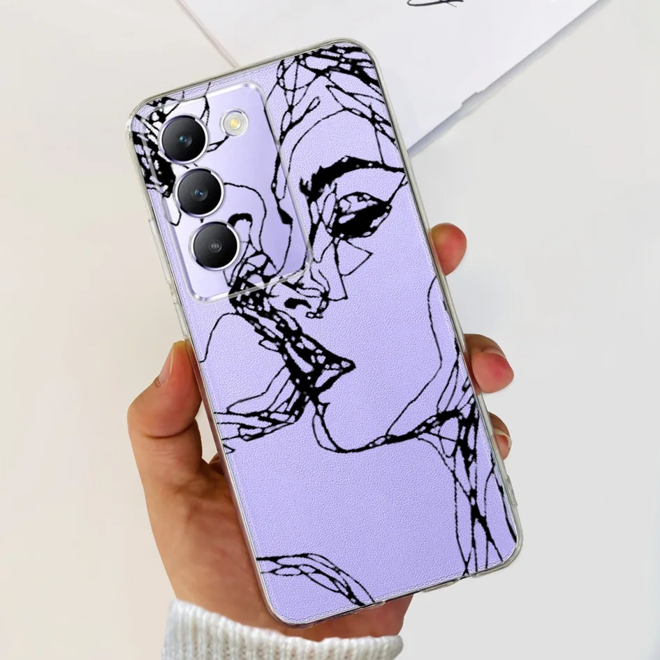 Elegant Flower Transparent Silicone Soft Back Cover