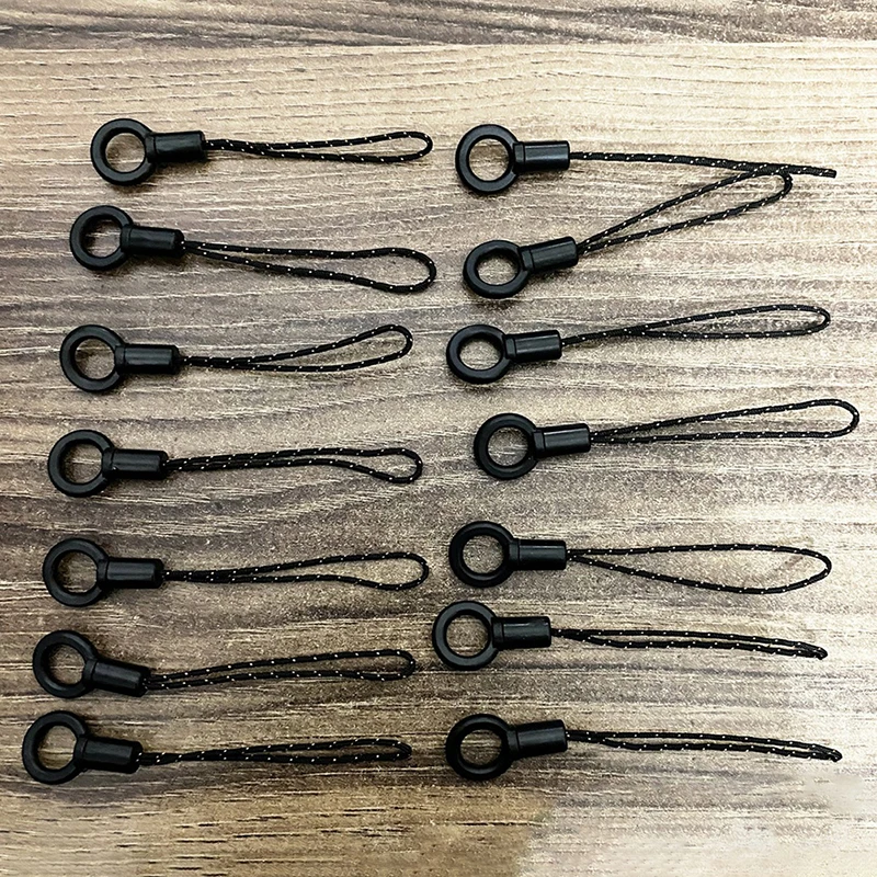 10PCS 끈 로프 헤드 작은 로프 헤드 작은 검은색 로프 버클 DIY 휴대 전화 쉘 액세서리 휴대 전화 끈