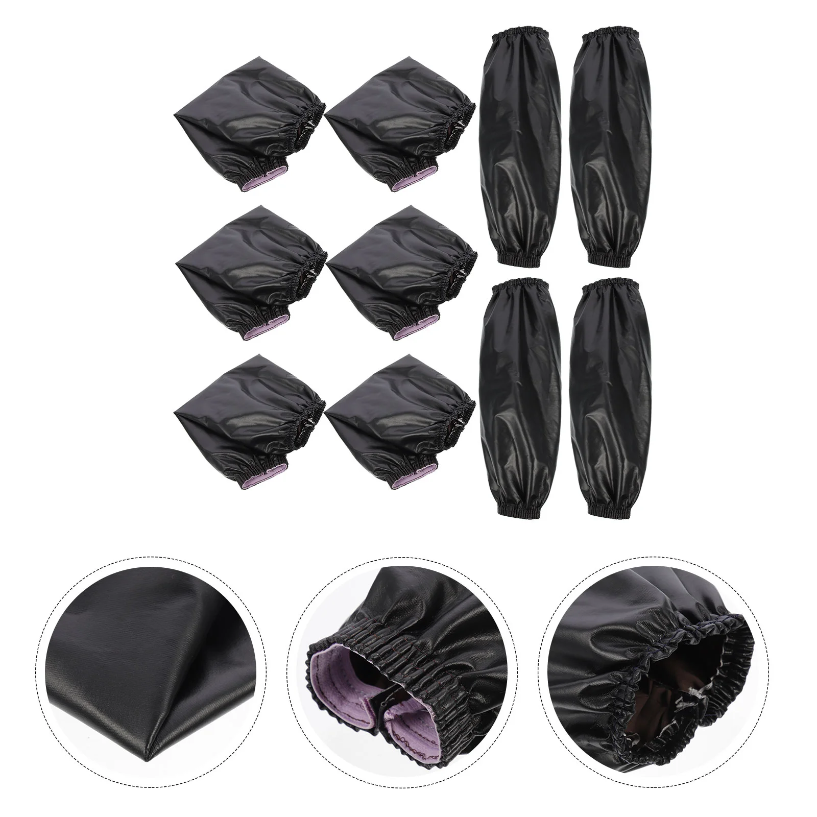 

5 Pairs Water Proof Welding Sleeve Women's Arm Sleeves for Labor Pu Protection