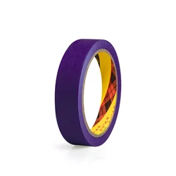 Vibrant Purple Masking Tape - Easy Peel, No Transfer, High - Temperature Resistant, Perfect for DIY Crafts and Decorations (PURPLE)