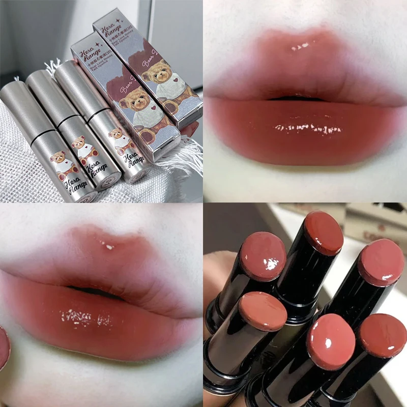 Specchio Idratante Penna Rossetto Idratante Acqua Vetro Chiaro Lucidalabbra Solido Duraturo Non Appiccicoso Gelatina Lip Tint Cosmetici Per Il Trucco
