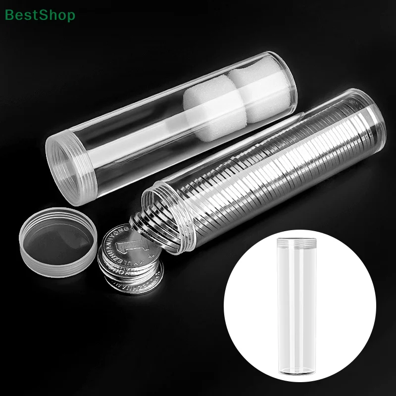 Capsules Shape Coin Storage Tube Coin Collection Protection Tube Boxes ...