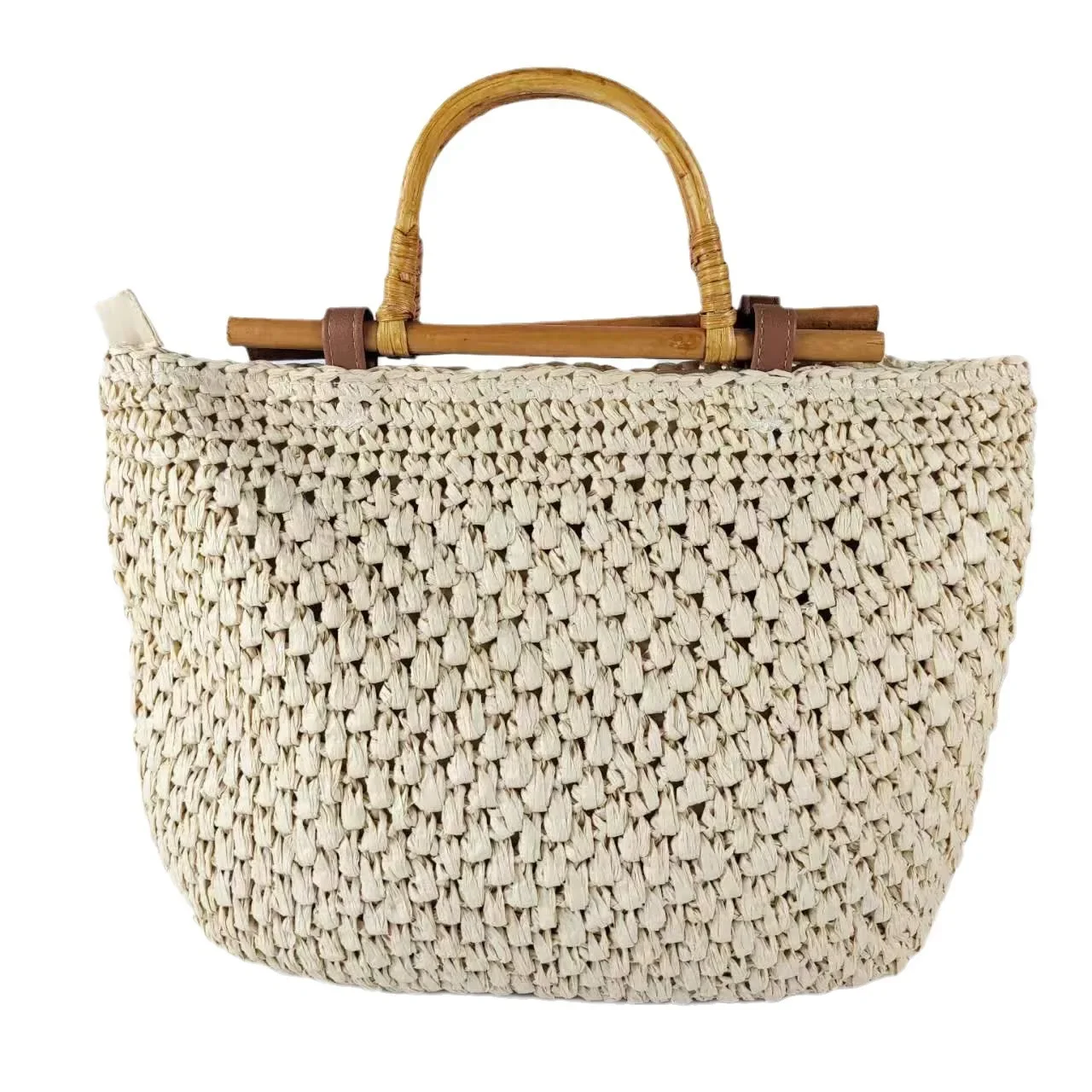 Fashion Women Summer Woven Shoulder Shopping Bag Female Beach Vacation Travel Rattan Knitted Casual Laarge Tote Handbags