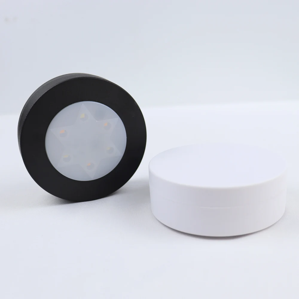 Round LED Cabinet Closet CCT Under Furniture Dimmable Battery Powered Night Bedroom Wardrobe Lighting Remote Control led night light led cabinet light cabinet lights led cabinet lights under cabinet light