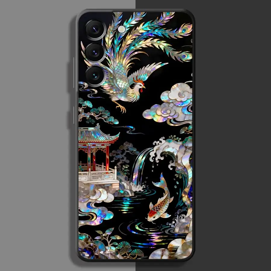 Mystic Clouds Dragon Tiger Phone Cover Case