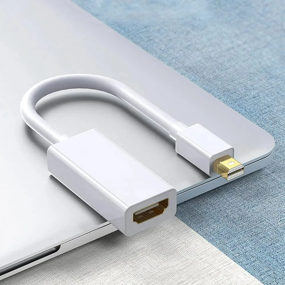 Adattatore Mini DisplayPort a HDMI compatibile 4K 1080P, Convertitore da Mini DP Maschio a HD Femmina, Compatibile con MacBook Air Pro - immagine 2