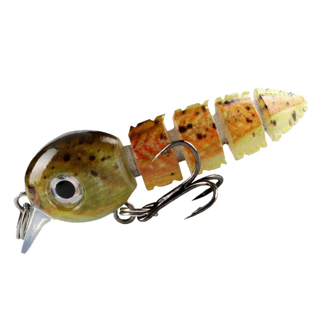 Lake Trout 3bionic 5-section Swimbait For Trout & Bass - Sinking