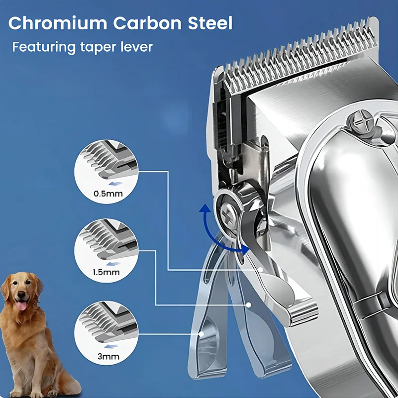 Professional Dog Hair Shaver Pet Electric Clipper Cat Hair Clipper Set Pet Supplies Trimming Tools Low Noice pet hair trimmer dog hair trimmer dog clipper pet clipper hair trimmer