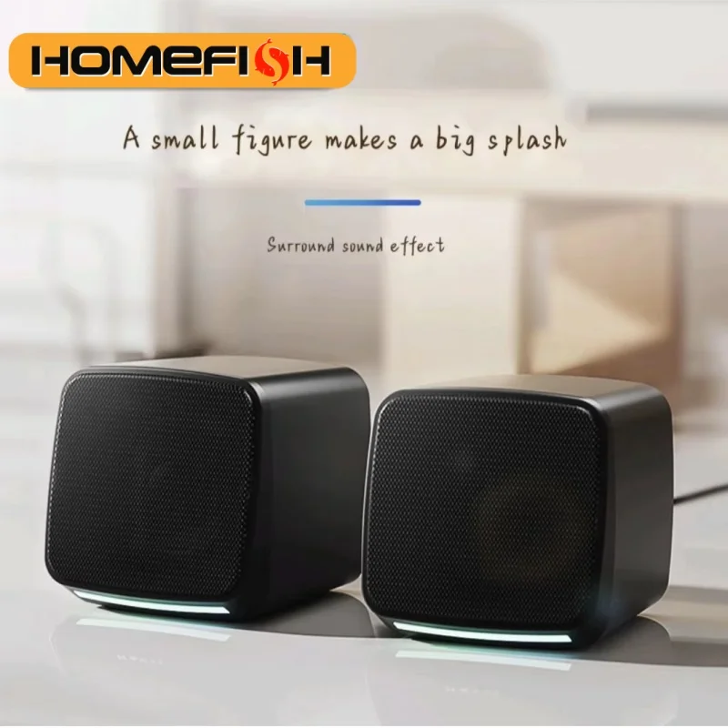 Home Computer Speaker 3D Surround Sound Desktop USB