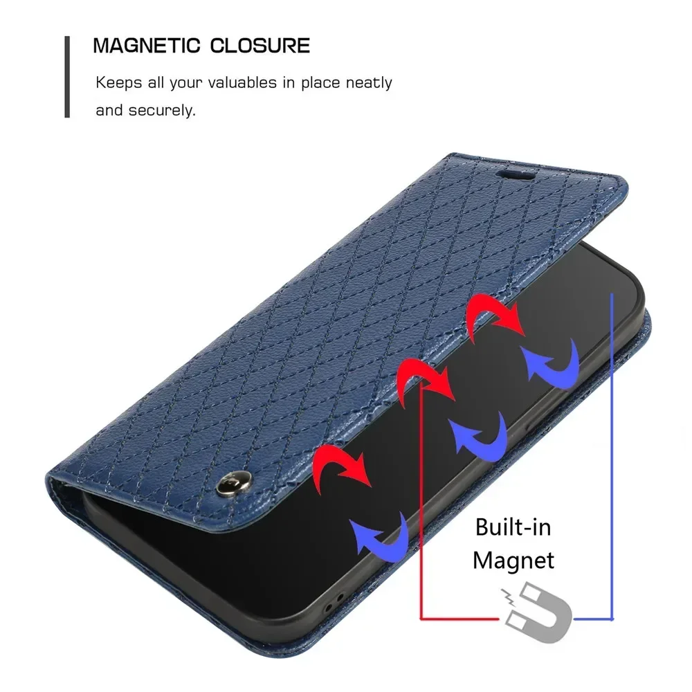 Luxury Leather Wallet Case - Premium Book Cover