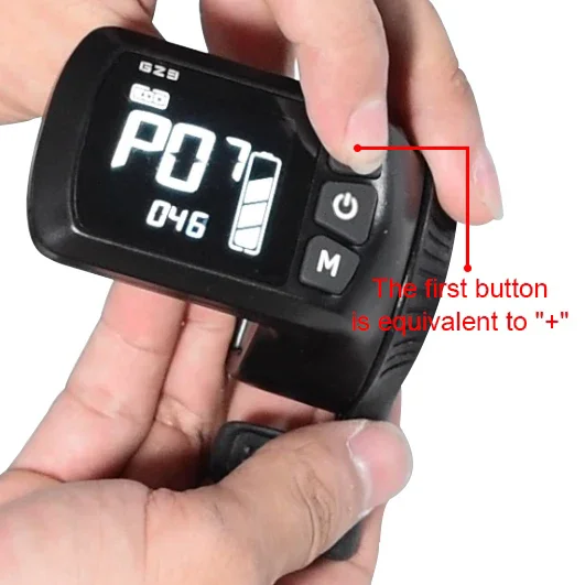 Kunray Display GZ3 mit Daumenanzeige Ebike Scooter Controller für Motor 24V-48V 350W E-Bike Teile Zubehör – Detail 6