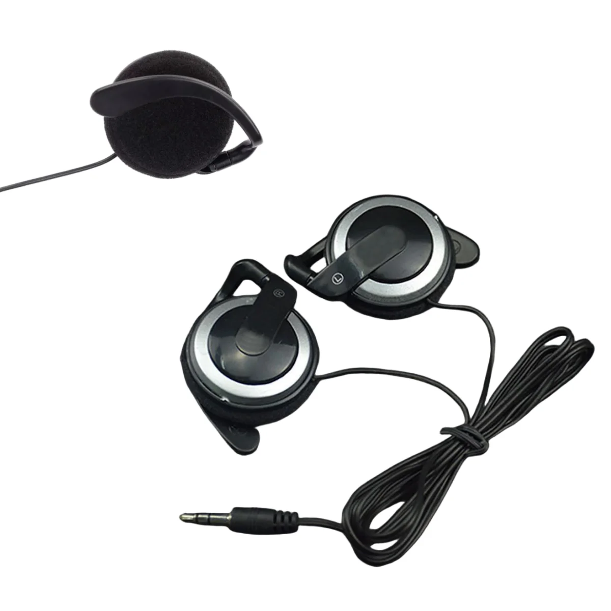 Wired Sports Earphones 3.5mm Sweatproof Stereo Headphones for Running Gym Workout, Gaming Headset