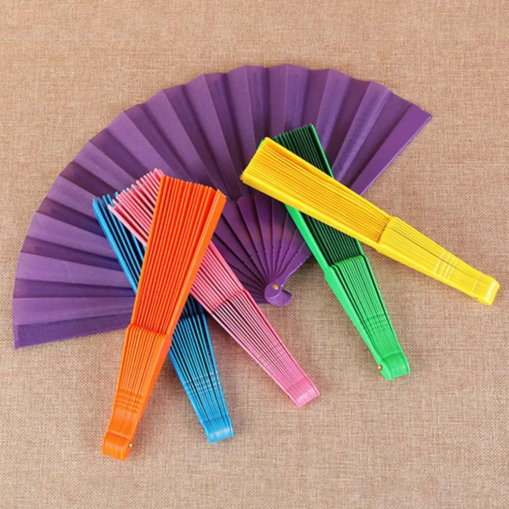Portable Fan Folding Fan Hand Fan Floral Lace Folding Fan Solid Color Strong Structure Portable Handheld Fan for Weddings Parties Travel Portable Women Fans