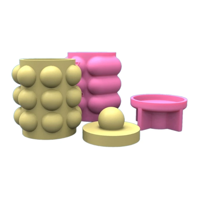 

Y1UE Bubble Storage Jars Silicone Molds Holder Mold DIY Flower Pot Crafts Tool