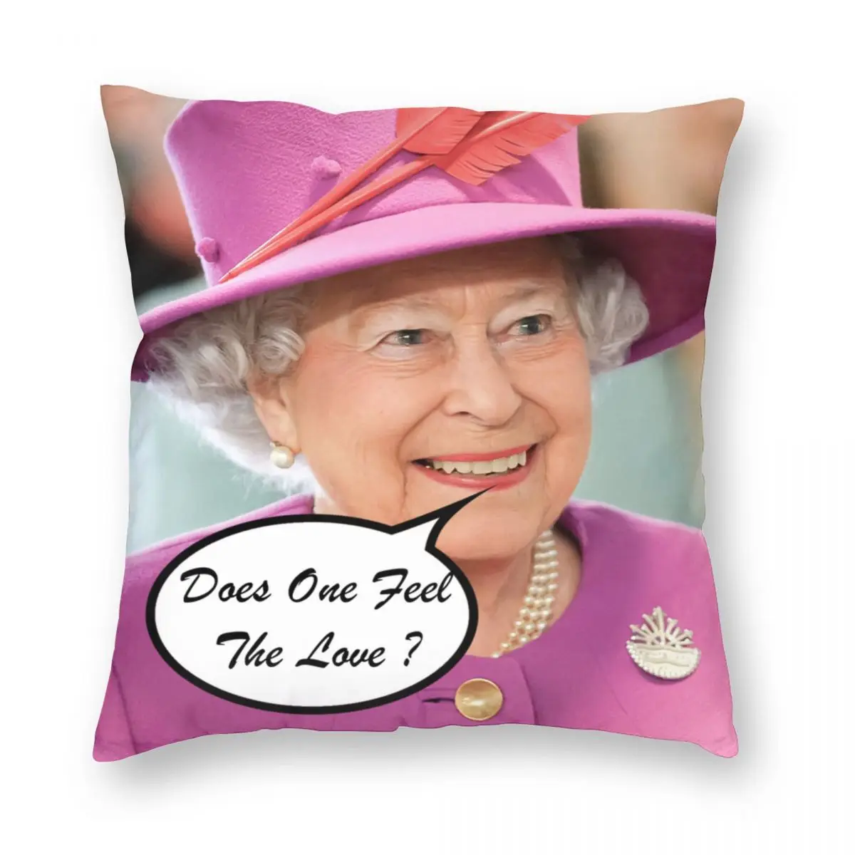 

Британская королева Елизаветы II Подушка Чехол Мягкая женская декоративная подушка чехол для подушки из полиэстера Обложка домашняя квадратная 40x40 см