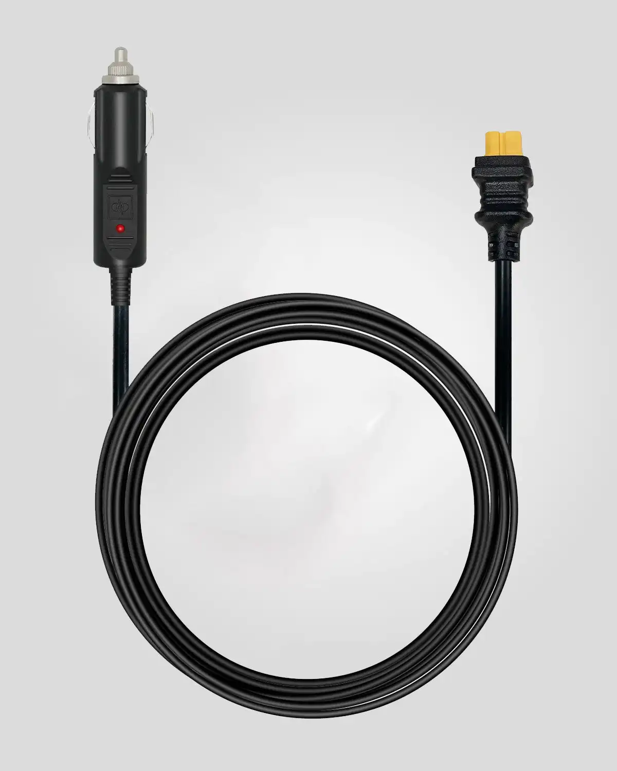 Car Cigarette Lighter to XT60 Power Pole Port Solar Extension Cable 1.5M 14AWG Connector for Cars/Trucks Powerstation