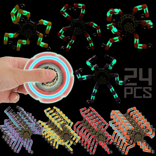  32 PCS Bracelets Glow in The Dark Pop it Fidget Toy