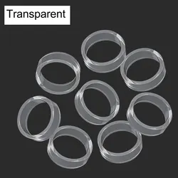 Elastic Protective Rubber Ring Cover for Gaming Joysticks - Set of 8, Silicone Grip Accessory (8pcs Transparent)