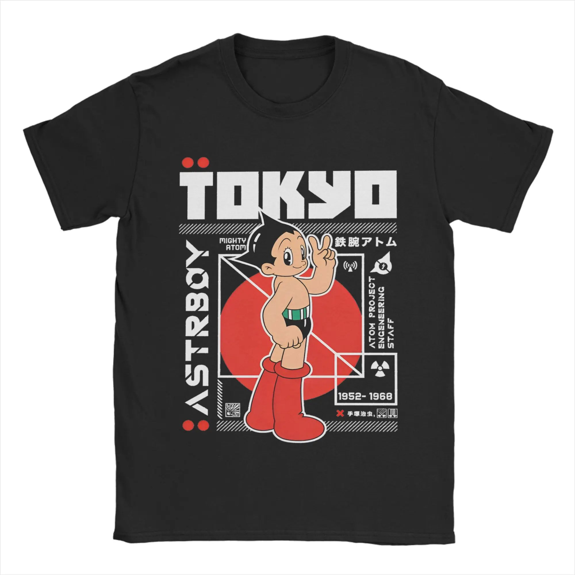 Astro Boy Manga Anime T-Shirt Mighty Atom Astroboy Reine Baumwolle Kleidung Neuheit Kurzarm O Neck T-Shirt Geschenkidee T-Shirt