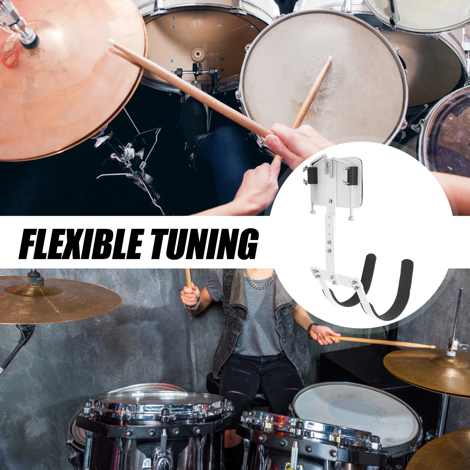 Snare Drum Back Stand Accessories Aluminum Alloy Carrier Holder Wiring Harness Shoulder Strap