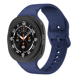 Silicone Sport Loop Bracelet Watchband Strap - Watch 8 classic 46mm (Midnight Blue)