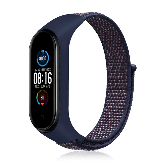 Nylon Strap For xiaomi mi band 6 Bracelet watchband pulsera correa Strap Miband Bracelet Wristband Sport loop Mi band 5 4 3 Indigo 5