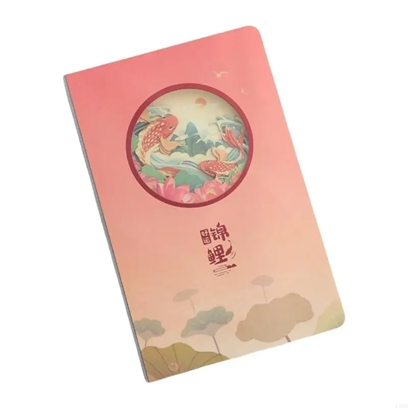 L9BA A 5 여행용 메모장 저널 노트 럭키 노트 120 페이지 중공 노트