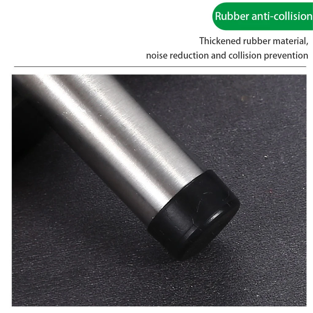 Stainless Steel Stop Doors From Slamming With Easy-to-Install Door Stop Space Saving Portable Self Adhesive Door 8.5 cm