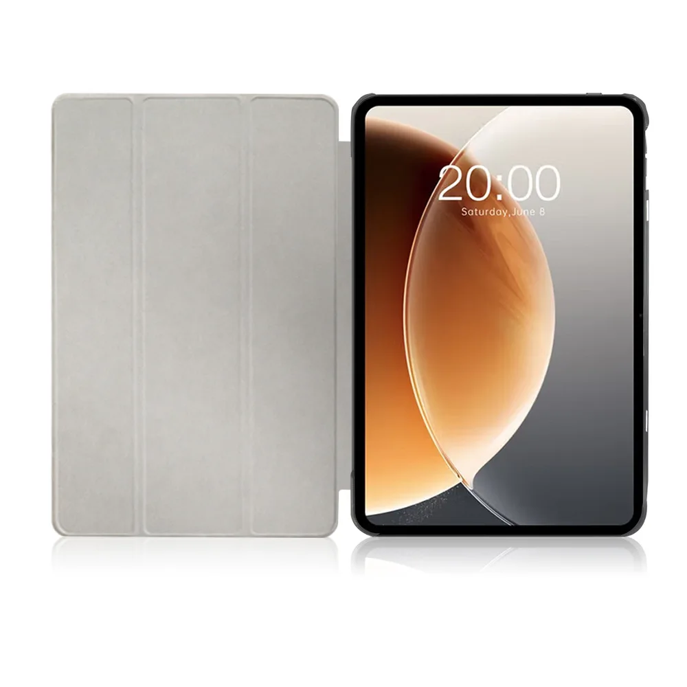 Premium Tri-Fold Smart Protective PU Leather Tablet Case (13.4 inch)