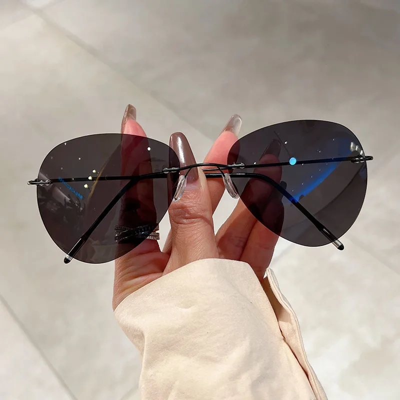 

Очки солнцезащитные унисекс без оправы, с поляризацией, фотохромные